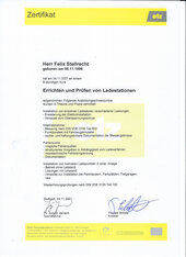 Errichten und Prüfen von Ladestationen